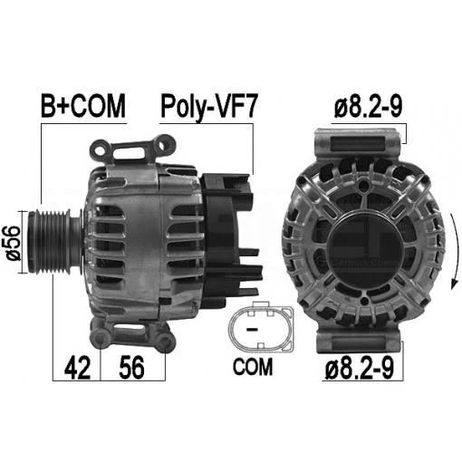 ALTERNATOR FOR MERCEDES-BENZ (TG12C026, A2711541402)