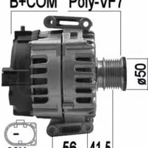 ALTERNATOR FOR MERCEDES-BENZ VIANO 639.811.. CDI 3.0L V6 OM 642.890 Turbo Diesel  [07/10 - 04/15] ,FG18S056,A0009062700