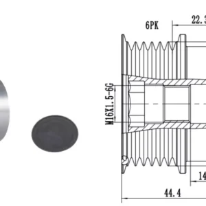 ALTERNATOR PULLEY FIT  FORD KUGA TF 2.0L Diesel 132kW  [2015, 08/2016] FG15T093, VXA054